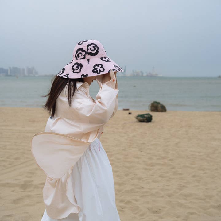 Reversible Sun Hat - Pink for wholesale on Faire9