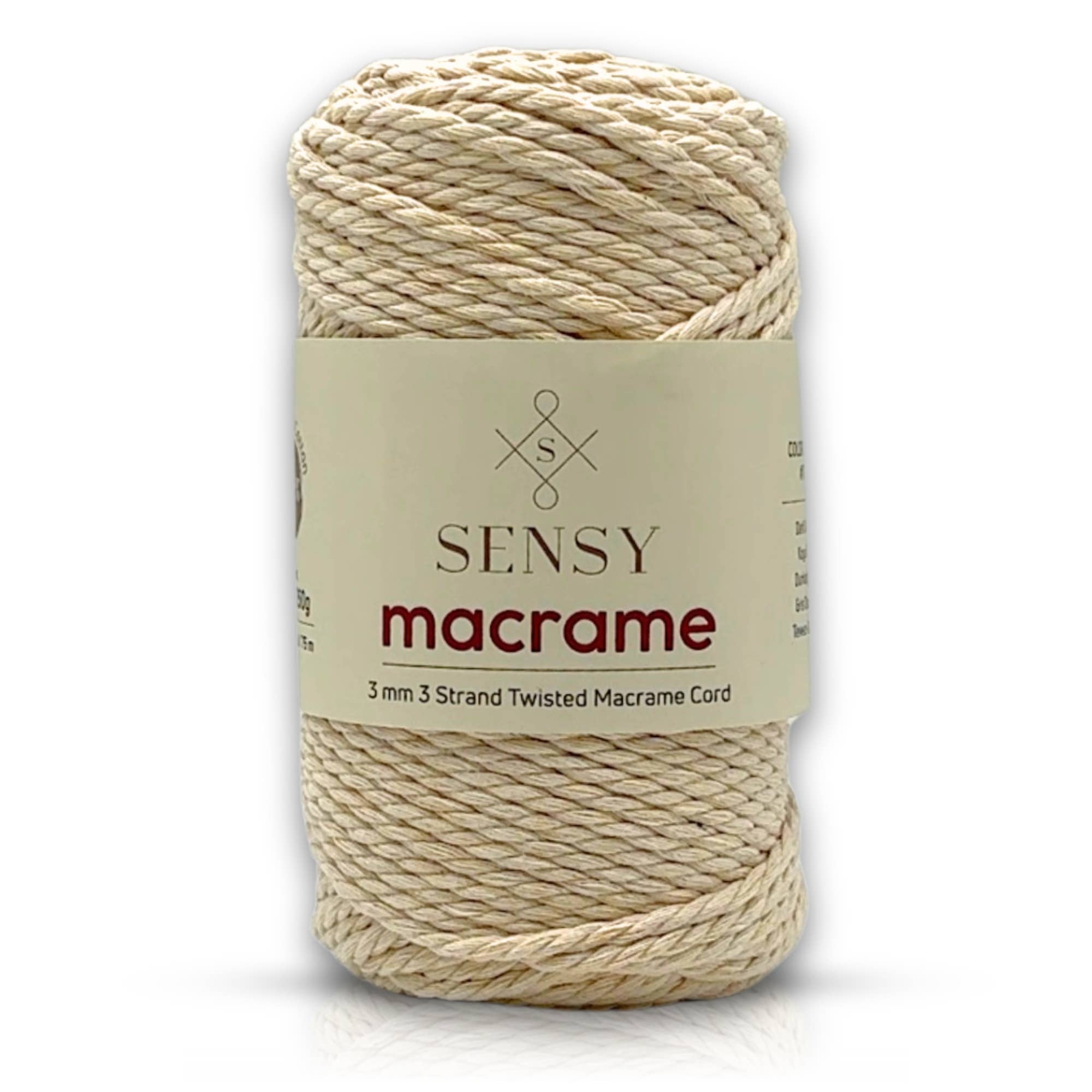 Sensy - Wholesale Yarn - Sensy Premium 3mm - 100% Cotton 3 Strand Twisted Macrame29