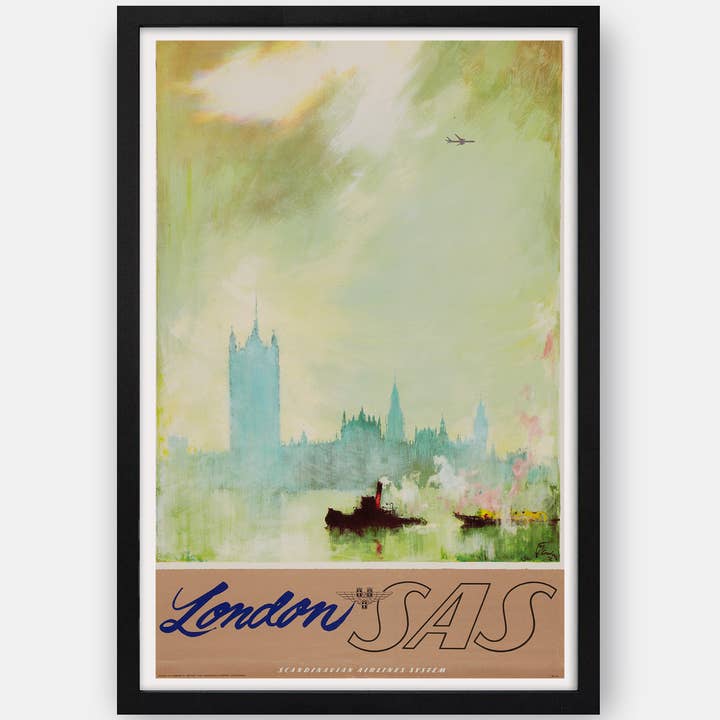 The Curious Desk - Venta al por mayor Pósteres - Londres — Impresión de póster SAS Vintage Travel
