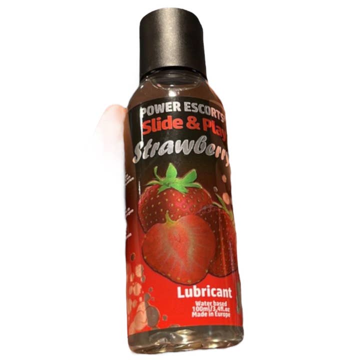 Kinky Pleasure - Wholesale Personal Lubricant - Power Escorts - DR06 - Strawberry Lubricant 100 ML - Slide & Play - Water-based