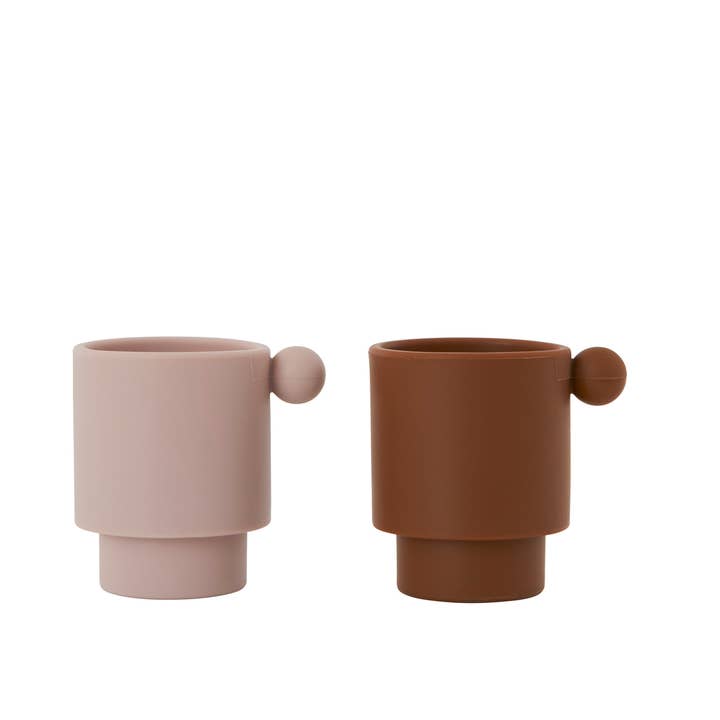 TINY INKA CUPS OYOY MINI - CARAMEL/ROSE for wholesale by Tallytate S.L.