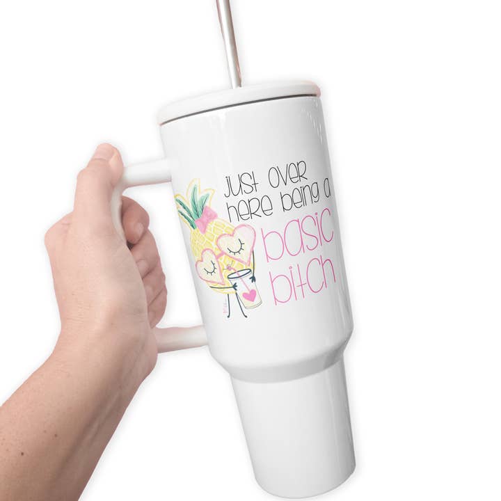 Basic Bitch Pineapple 40 Oz Tumbler for wholesale by tcbco