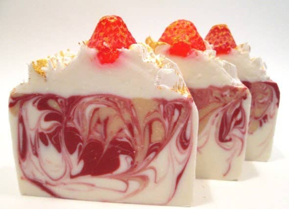 Glow Body and Soul - Wholesale Bar Soap - Champagne and Strawberries Soap Handmade Cold Process Vegan Soap2
