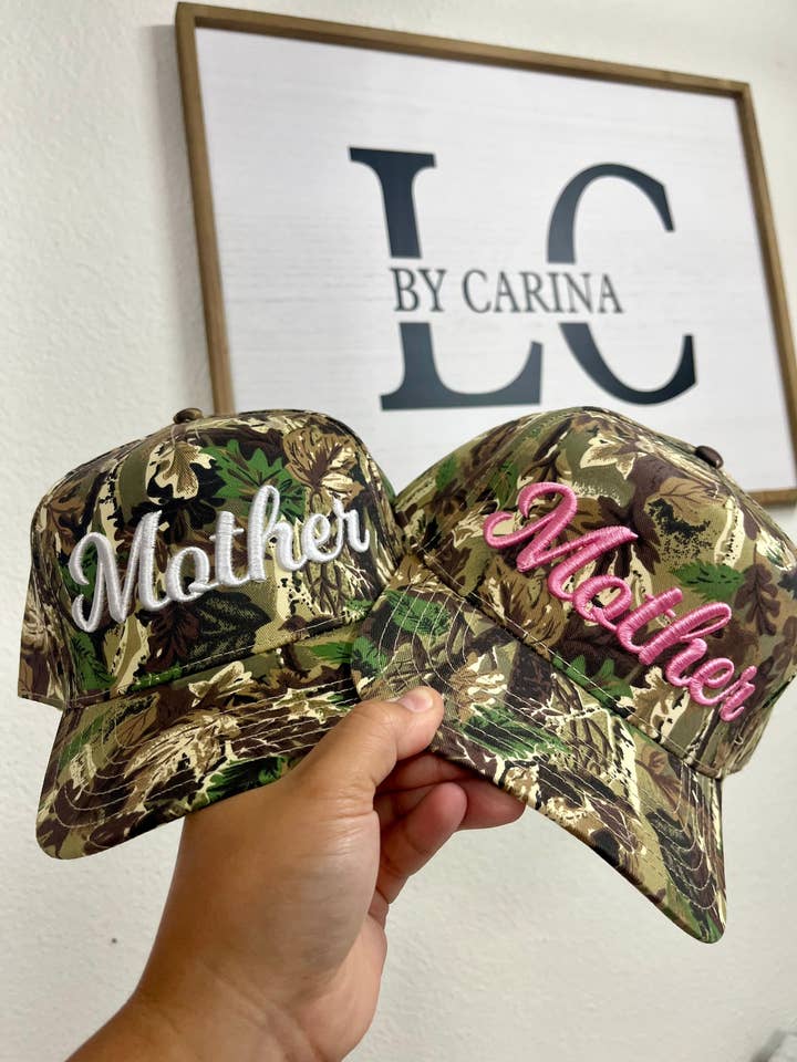 Mother Puff Embroidered Hat for wholesale by LC by Carina