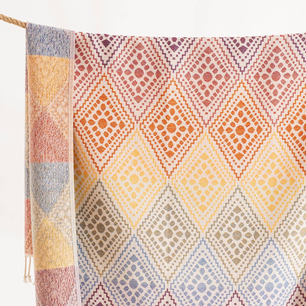 Kikoya – wholesale Beach towel – Multicolor Turkish Towel Bath Beach Spa Pool Terry-backed2