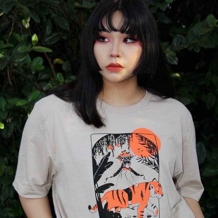 Orange Harvest Tee for wholesale by Bandage Brigade