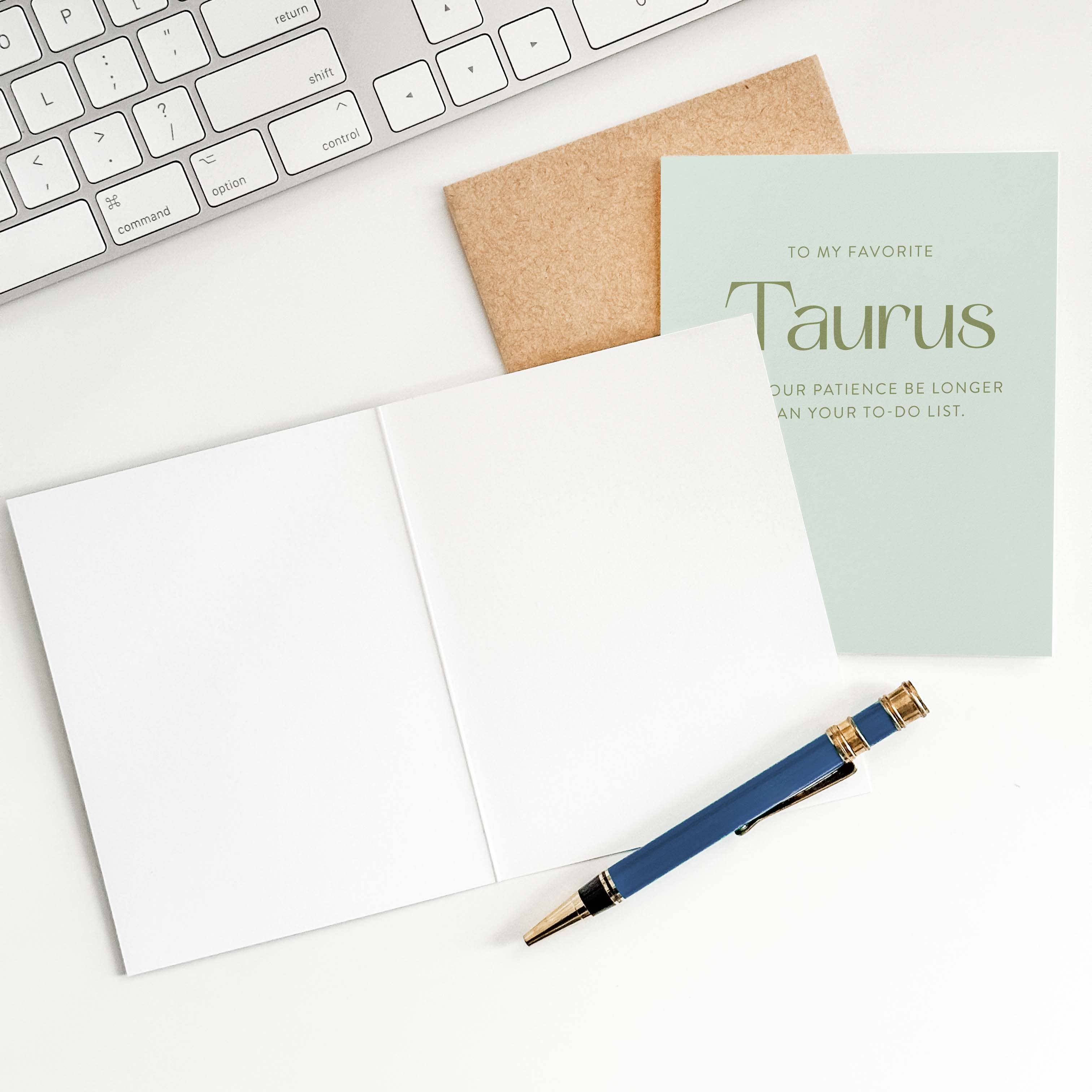 Blú Rose - Wholesale Birthday Card - My Favorite Taurus Zodiac Greeting Card1