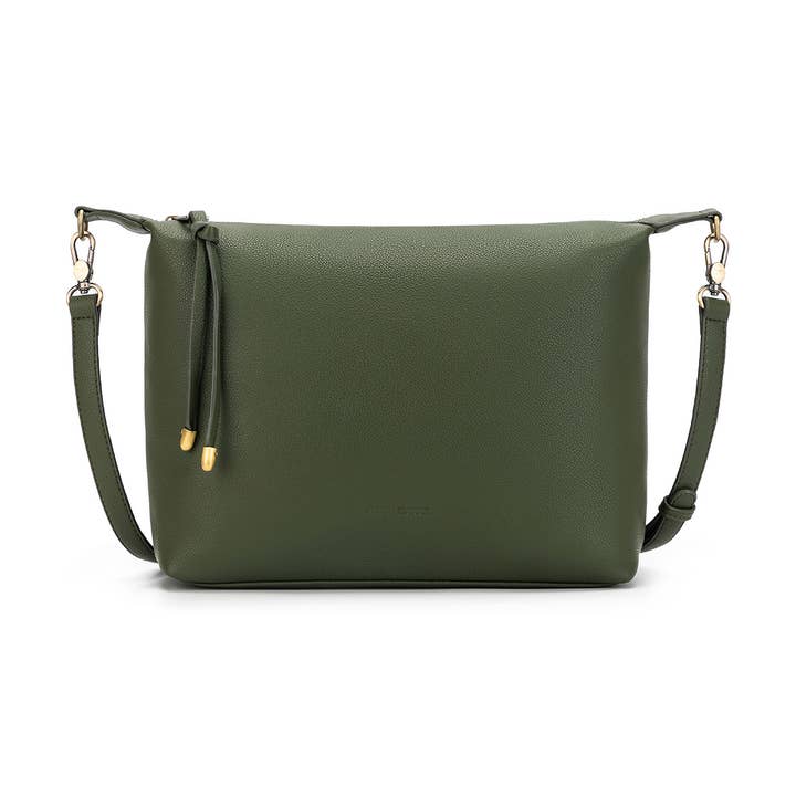 Dana Dark Olive Crossbody Bag for wholesale by BLACK CAVIAR DESIGNS