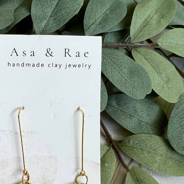 Abstract, Gold Ring Circle Drop Dangle for wholesale by Asa&Rae