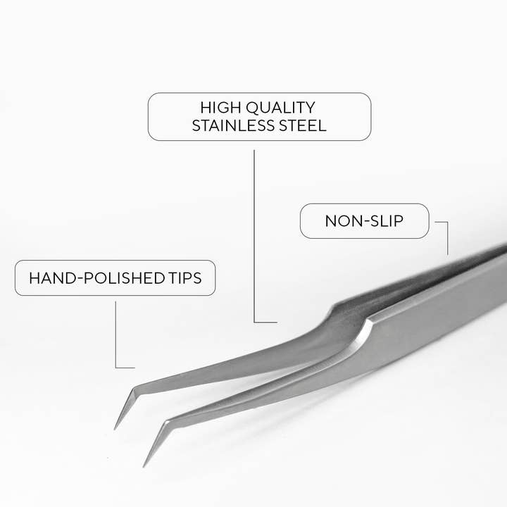 Stacy Lash - Wholesale Fake Lash Applicator - Stacy Lash STL-13 Curved L-Shaped Multifunctional Tweezers for Eyelash Extensions1