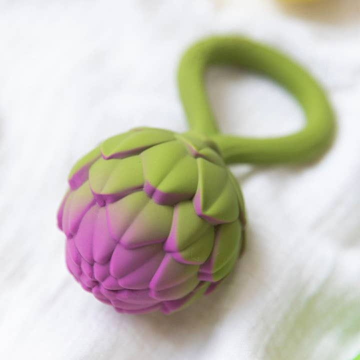 Oli & Carol - Wholesale Handheld Rattle - Baby - Artichoke Rattle Toy3