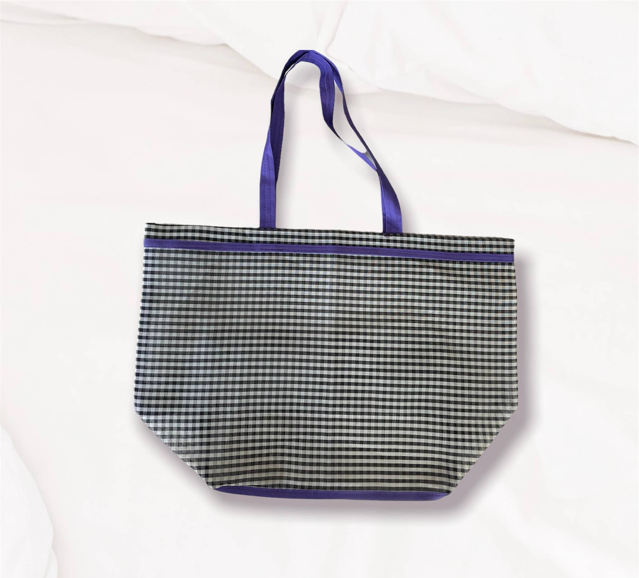 Pura Vida - Vendita all'ingrosso Borsa da spiaggia - Borsa da spiaggia in tessuto con cinturino in plastica 15x20 pollici5