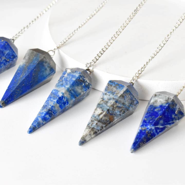 Soothing Crystals - Wholesale Spiritual Stone/Crystal - Dowsing Pendulum | Lapis Lazuli | Faceted Crystal Pendulum2