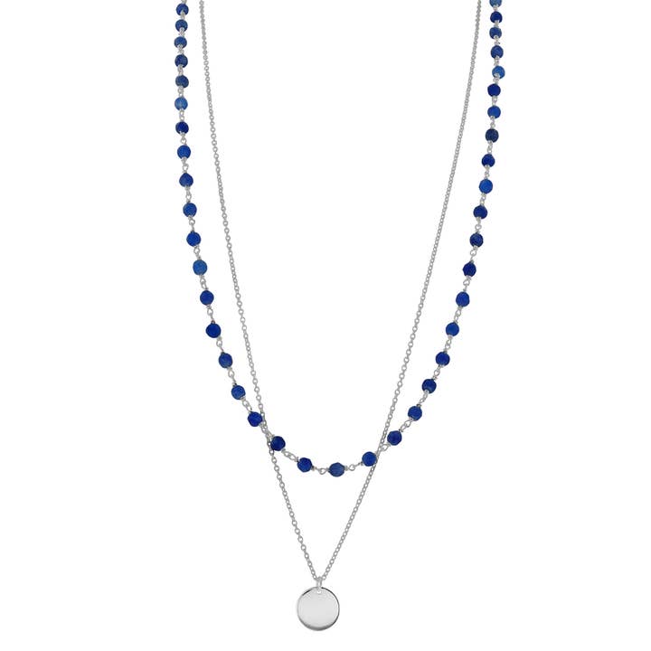 Halskette Diana blau für den Großhandel von Enomis