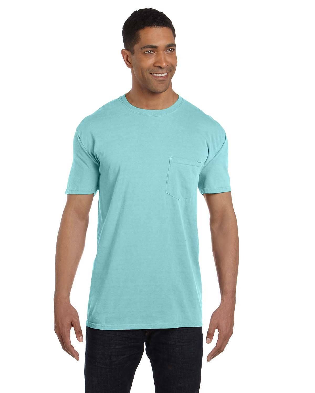Total Apparel - Wholesale T-Shirt - Unisex - Comfort Colors Garment-Dyed Pocket Blank T-Shirt | 6030CC49