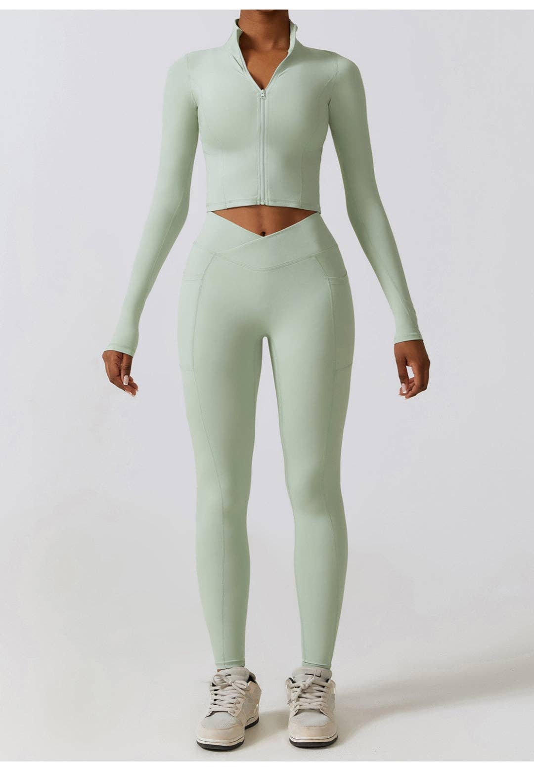 Active by Anna-Kaci - Vente Veste de sport – femme - Veste de sport zippée à col montant18