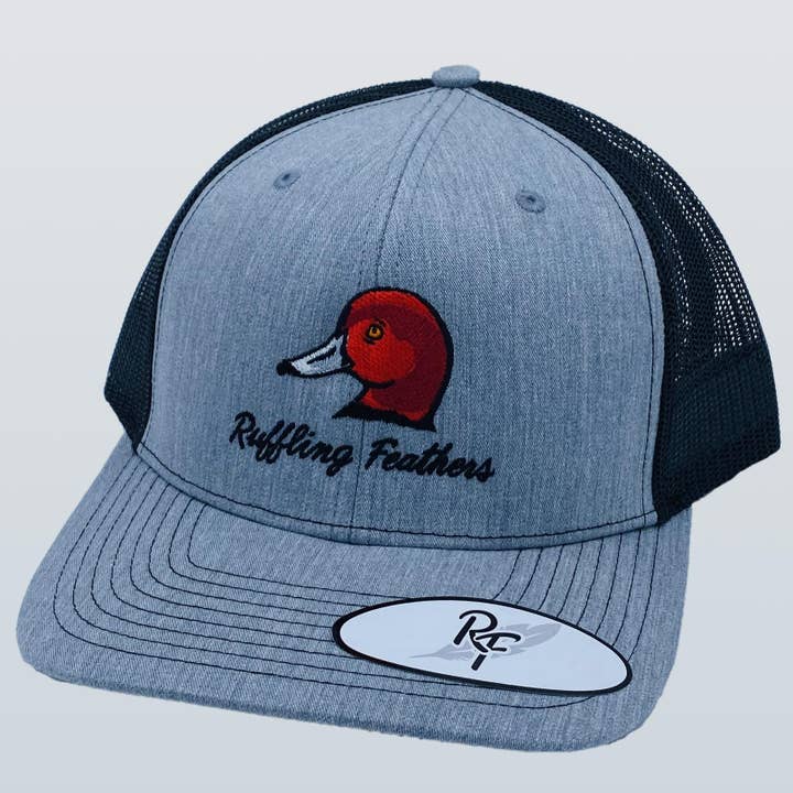 Ruffling Feathers Redhead Heather/Black Hat for wholesale by Riverbed Threads