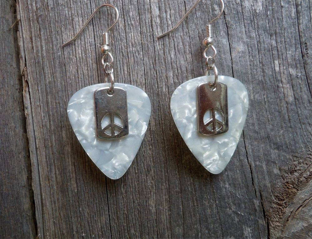 Simply Raevyn - Wholesale Dangle Earrings - Small Peace Sign Cut Out Charm Earrings15