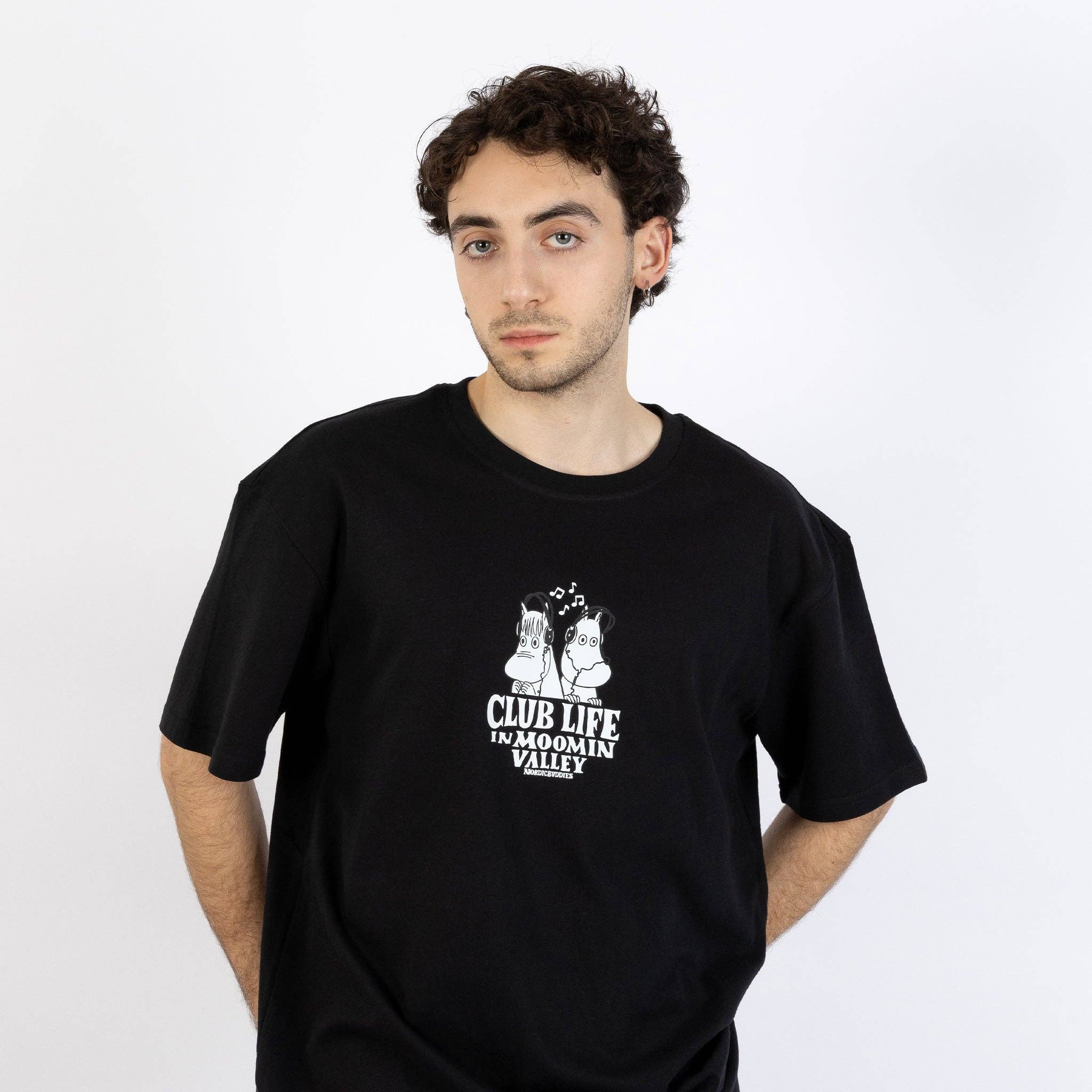 Nordicbuddies - Wholesale Screen Printed T-Shirt - Unisex - Moomin Club Life T-Shirt1