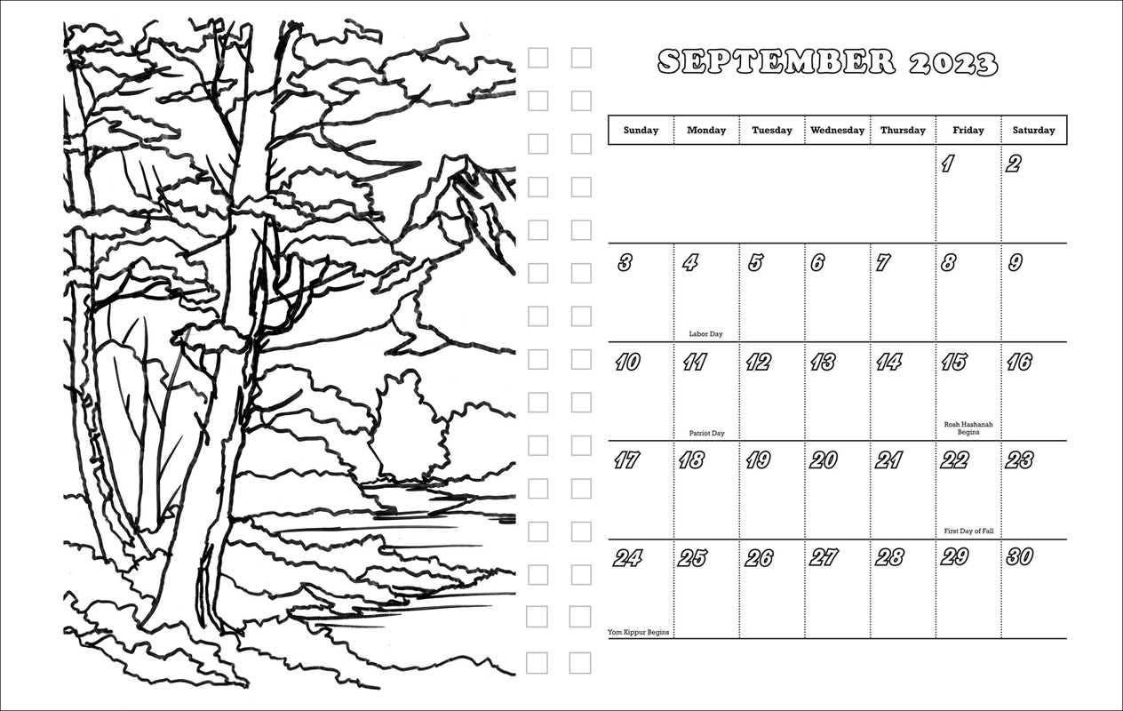 Simon & Schuster - Wholesale Coloring & Activity Book - Adult - Bob Ross Happy Little 18-Month Coloring Planner by Editors of Thunder Bay Press4