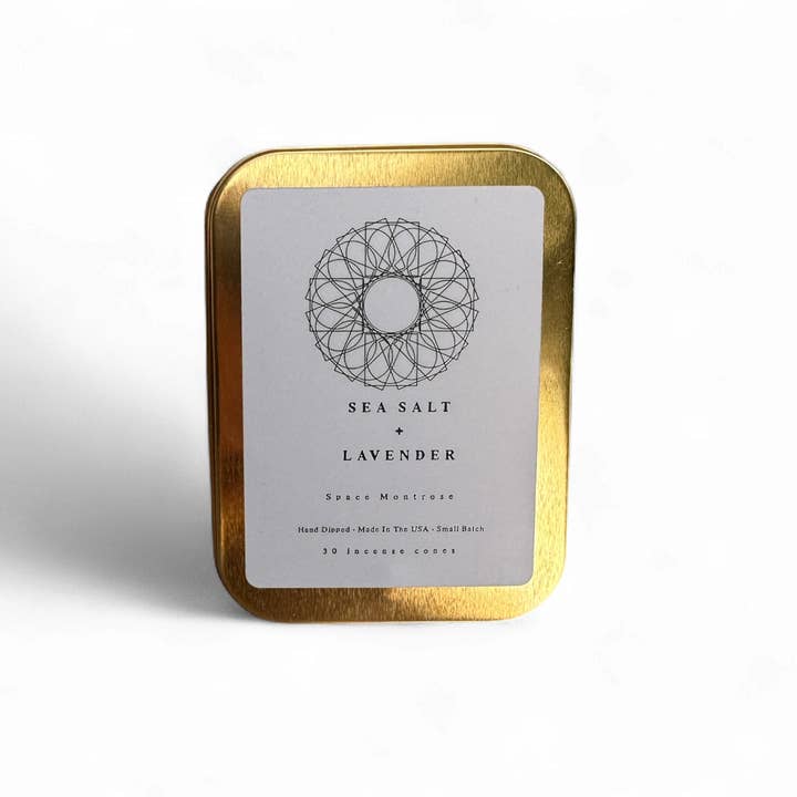 Røgelseskegler - Havsalt og Lavendel - Æterisk Olieblanding for engroshandel hos Space Montrose
