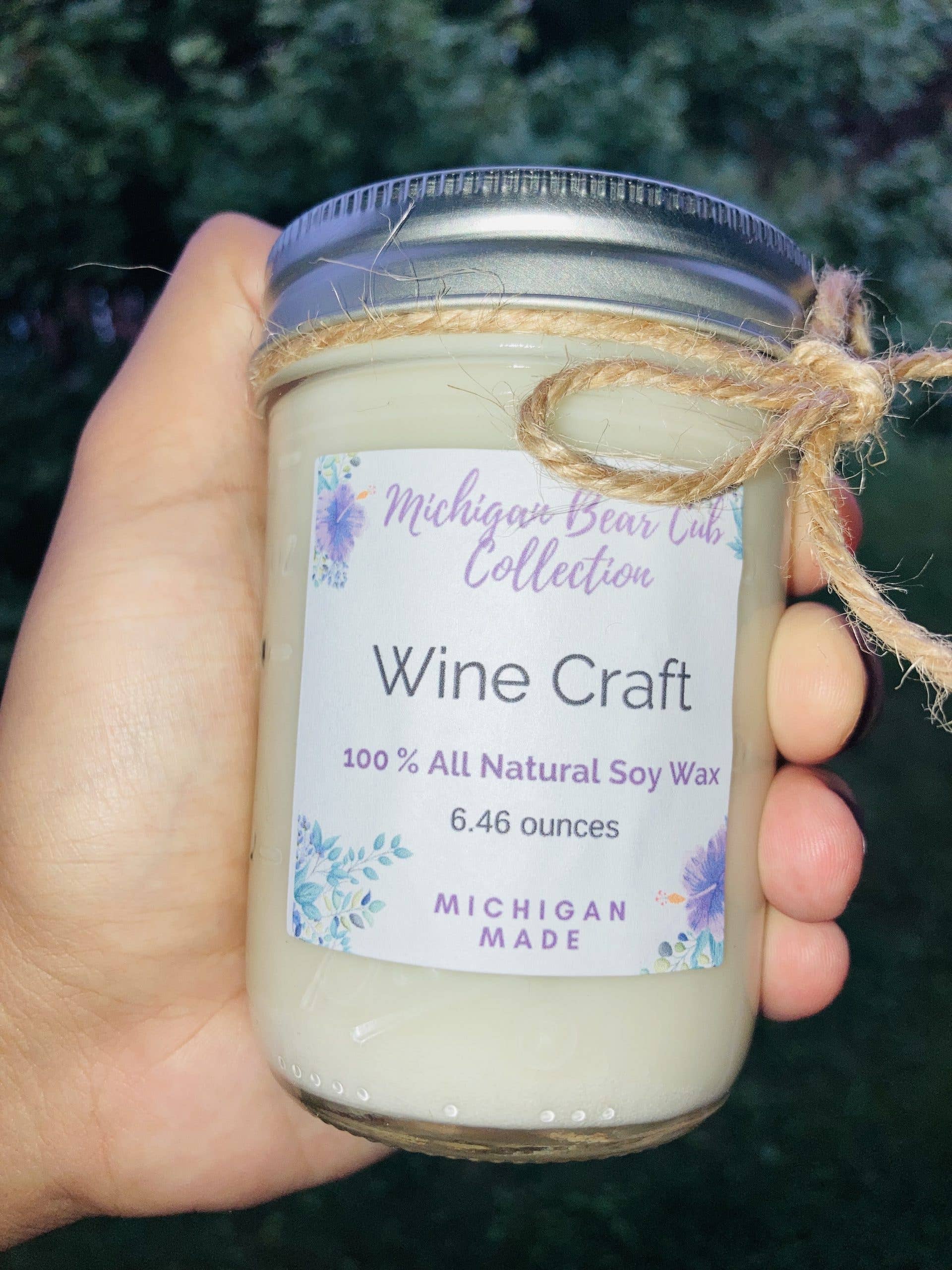 Michigan Bear Cub Collection - Wholesale Jar/Filled Candle - Wine Craft1