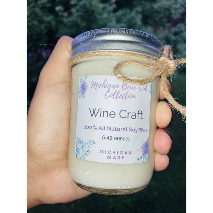 Michigan Bear Cub Collection - Wholesale Jar/Filled Candle - Wine Craft1