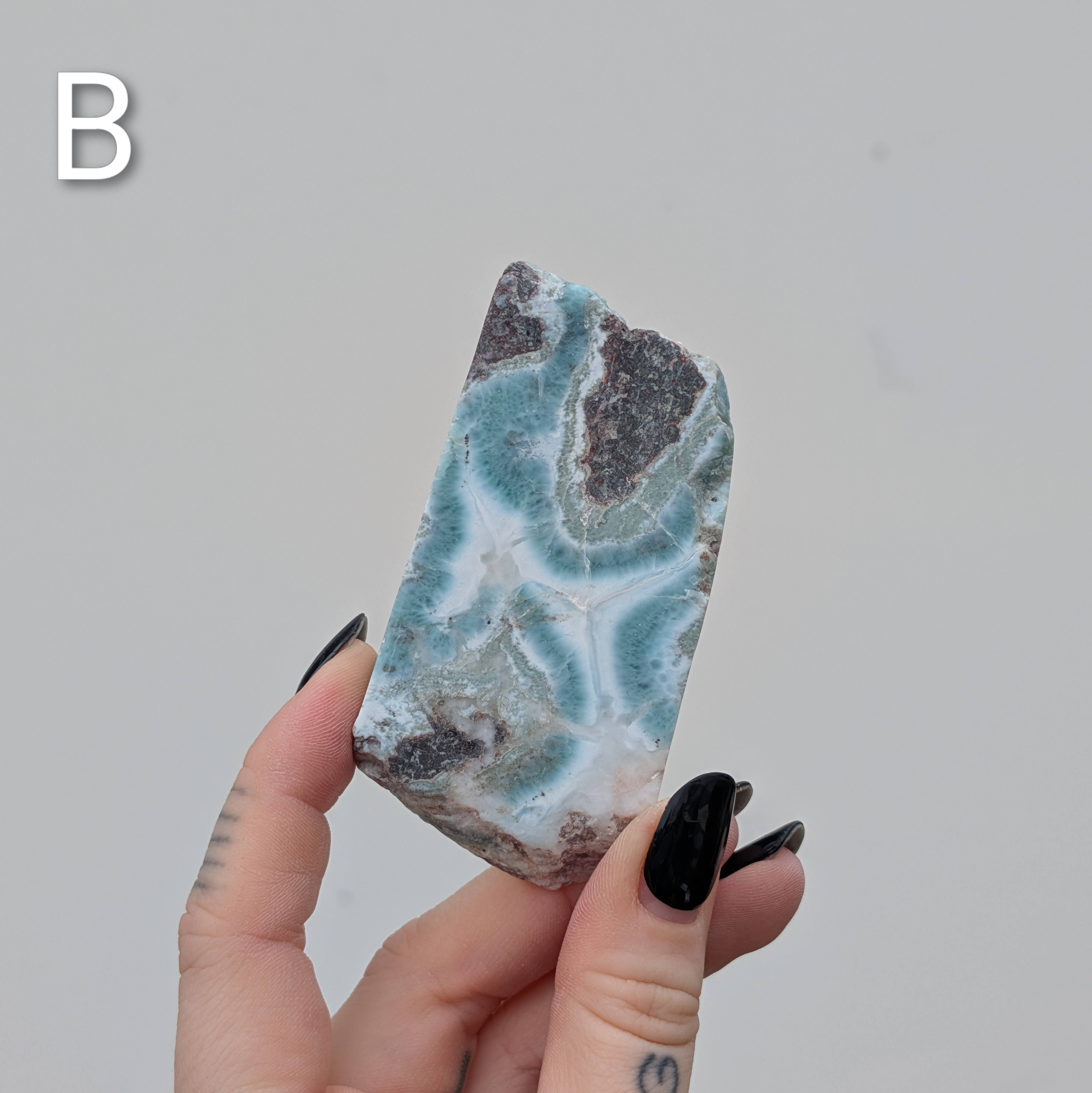 The Crystal Tabby - Wholesale Spiritual Stone/Crystal - Natural Larimar - Pick Your Piece1
