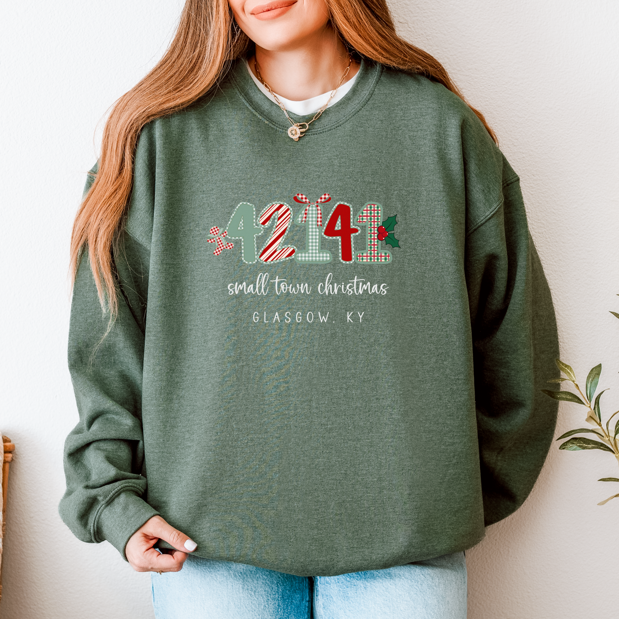 Scripted Pearl - Vente Sweat-shirt à imprimés – femme - Sweatshirt de Noël personnalisé avec graphique de petite ville.15