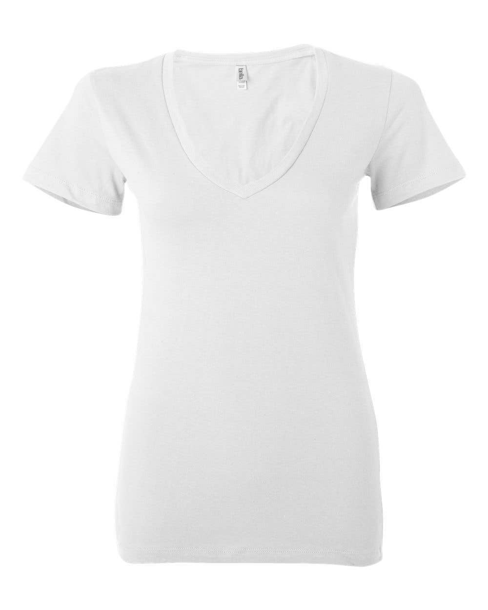 Eleven Fashion - Vente T-shirt – femme - BELLA + CANVAS - T-shirt femme en jersey à col en V profond0