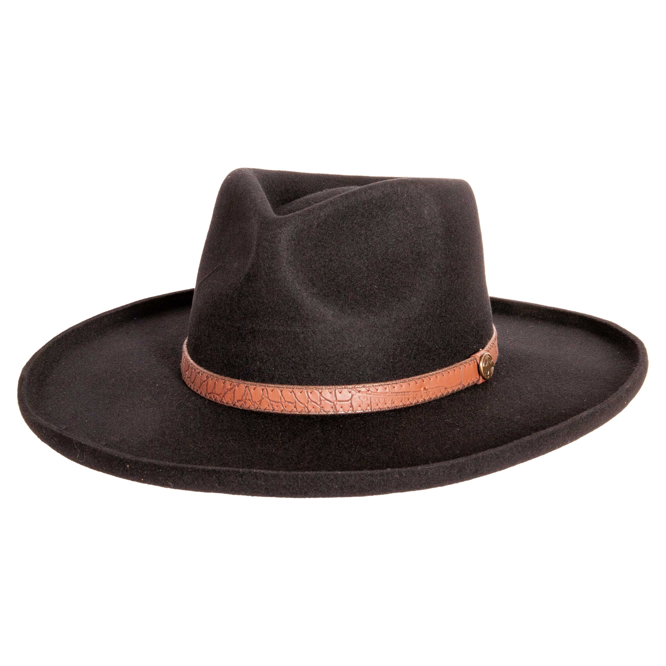 American Hat Makers - Vendita all'ingrosso Fedora - Unisex - Cappello Fedora in feltro di lana con bordo stretto - modello Hudson6