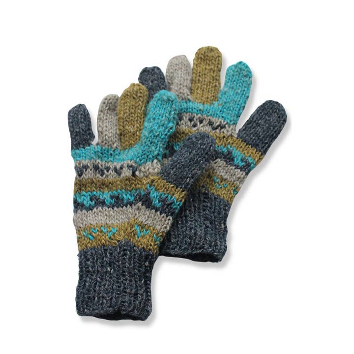 Ganesh Himal Trading - Wholesale Gloves - Women's - Hemp + Wool Knit Glove, partial fleece lining2