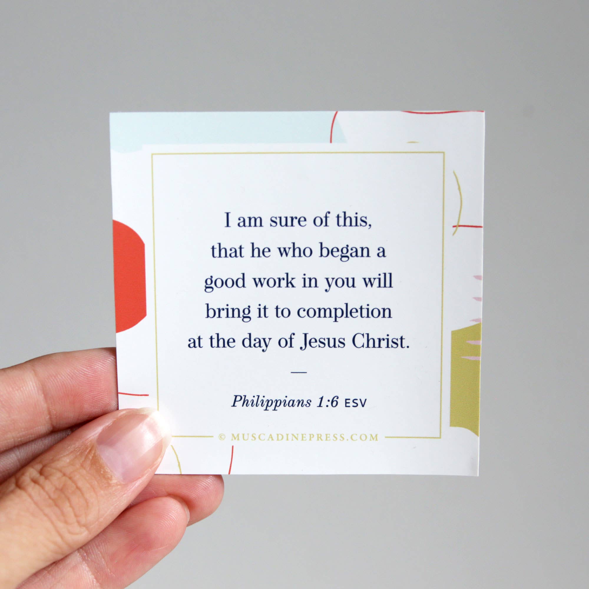 Muscadine Press - Wholesale Sticker - Scripture Static Cling, Good Work2