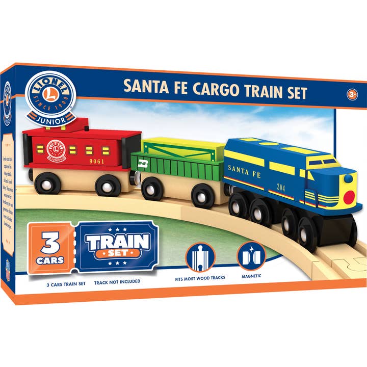 Lionel - Santa Fe Cargo Toy Train Set for wholesale by Masterpieces Puzzles