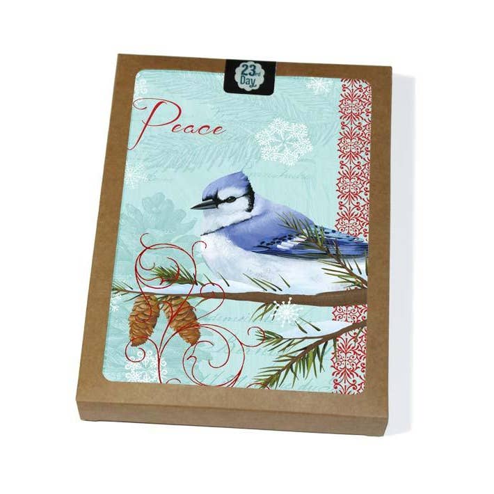 Blue Jay Boxed Card for wholesale by 23rd Day Paper Goods