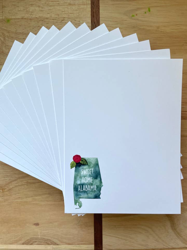 12 Pack - A2 Flat Stationary Set - Sweet Home Alabama for wholesale by Kristin Schmidt Artist