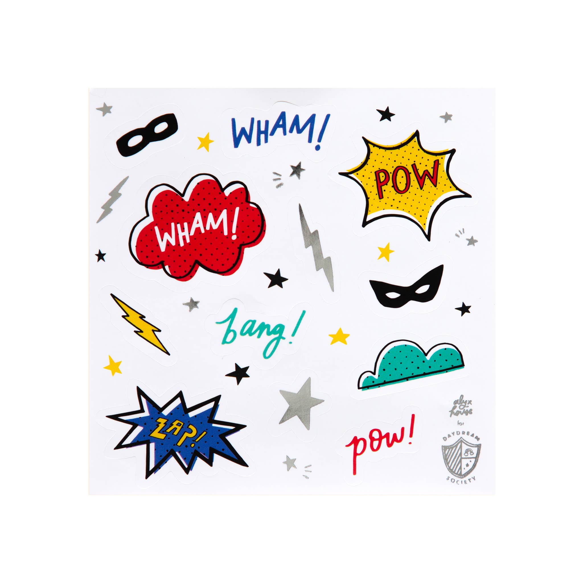 Jollity & Co. + Daydream Society – Engroshandel Klistermærke - Børn og baby – Superhero Sticker sæt - 4 Pk.
