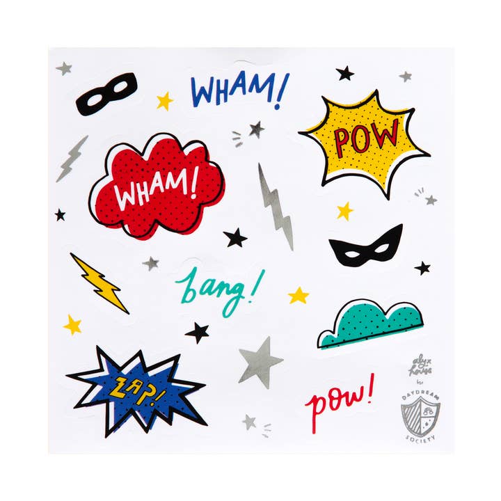 Jollity & Co. + Daydream Society – Engroshandel Klistermærke - Børn og baby – Superhero Sticker sæt - 4 Pk.0