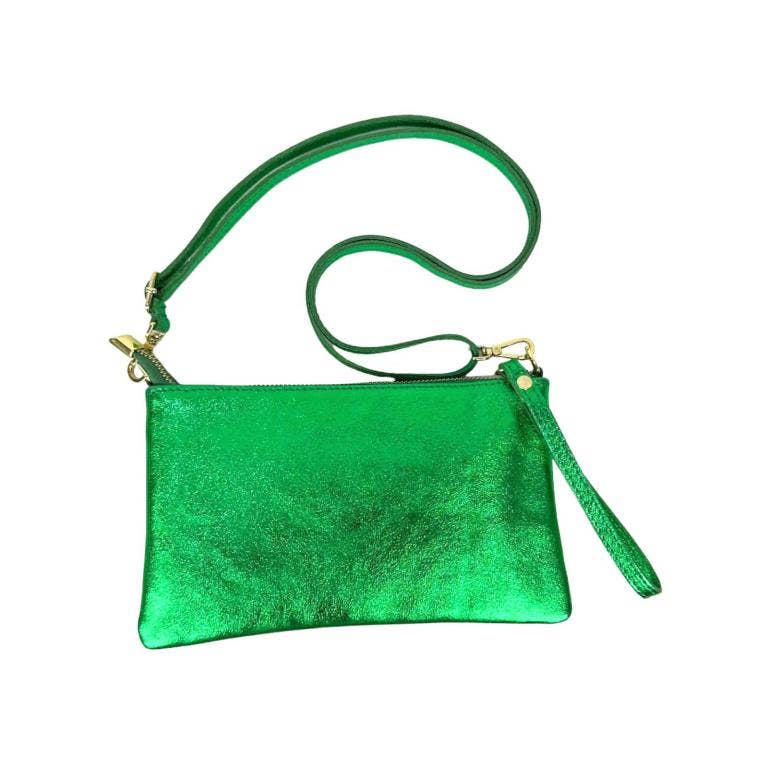 Chenson & Gorett - Wholesale Crossbody Bag - Women's - Women's Compact Leather Bag with Shiny Effect. Verano12