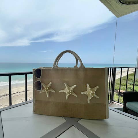 TRI STAR TOTE for wholesale by Sandy by the Sea Designs