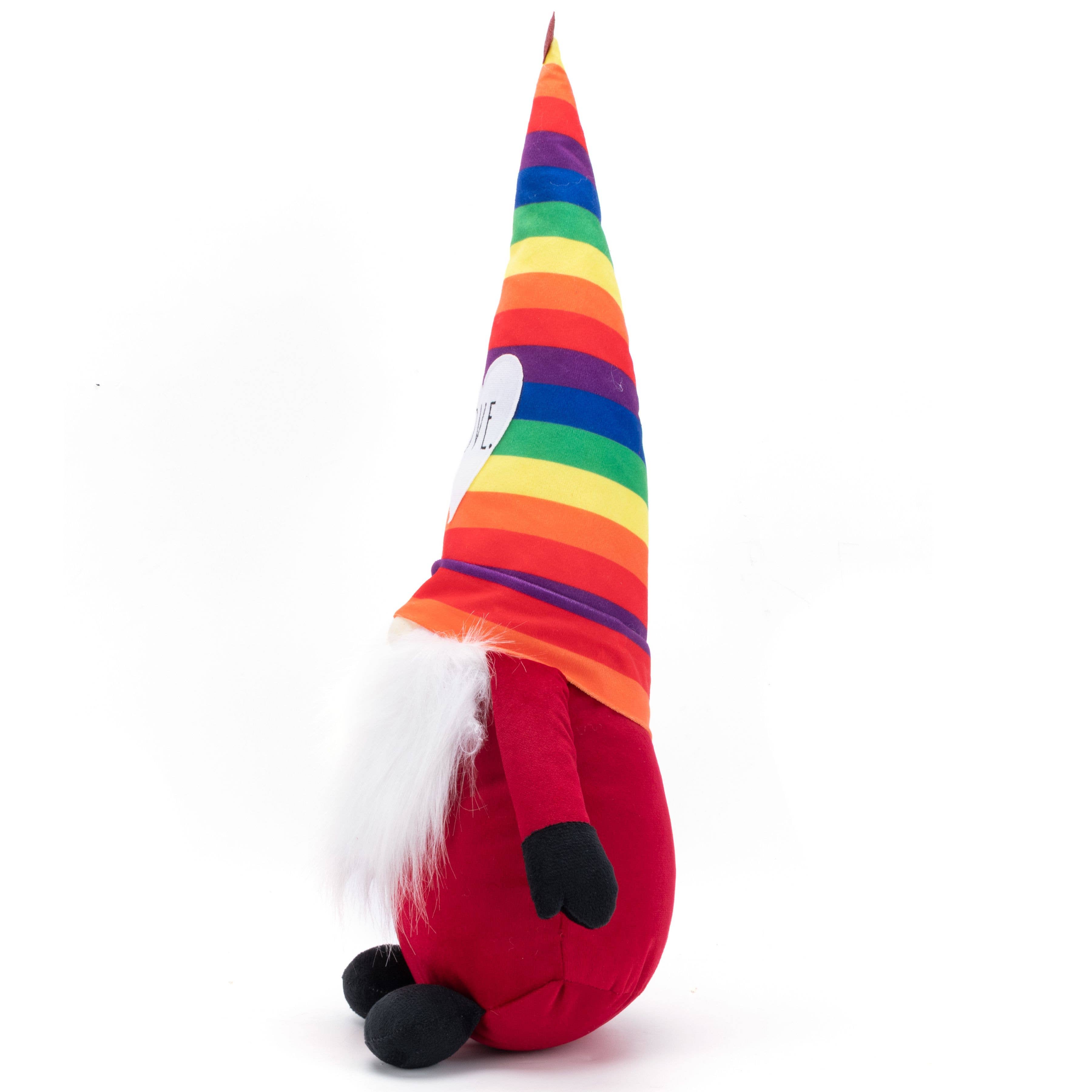 DesignStyles Home - Wholesale Decorative Tabletop Object - Rae Dunn “Love” Valentine Gnome with Rainbow Hat3
