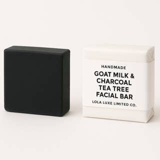Charcoal Tea Tree Goat Milk Soap – Purifying Facial Bar for Acne-Prone Skin for wholesale by Lola Luxe Limited Co.