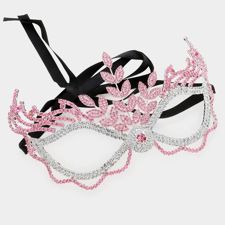 Sensibling Corp. - Wholesale Costume – Women's - Rhinestone Pave Masquerade Mask
8
