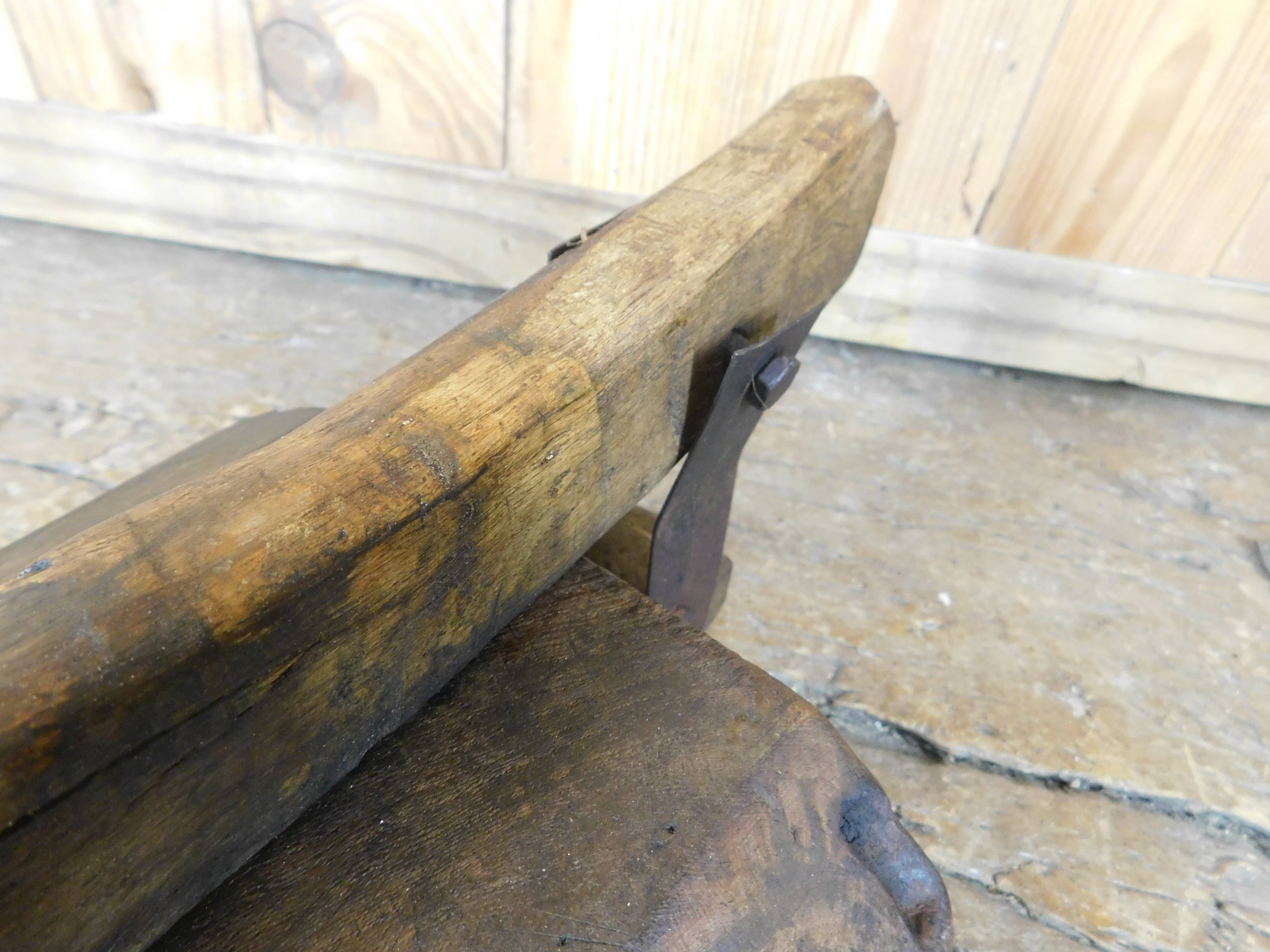 My Amigos Imports - Wholesale Kitchen Tool/Gadget - Antique Mesquite Tortilla Press-#34-ER-Original-Wood-Vintage4