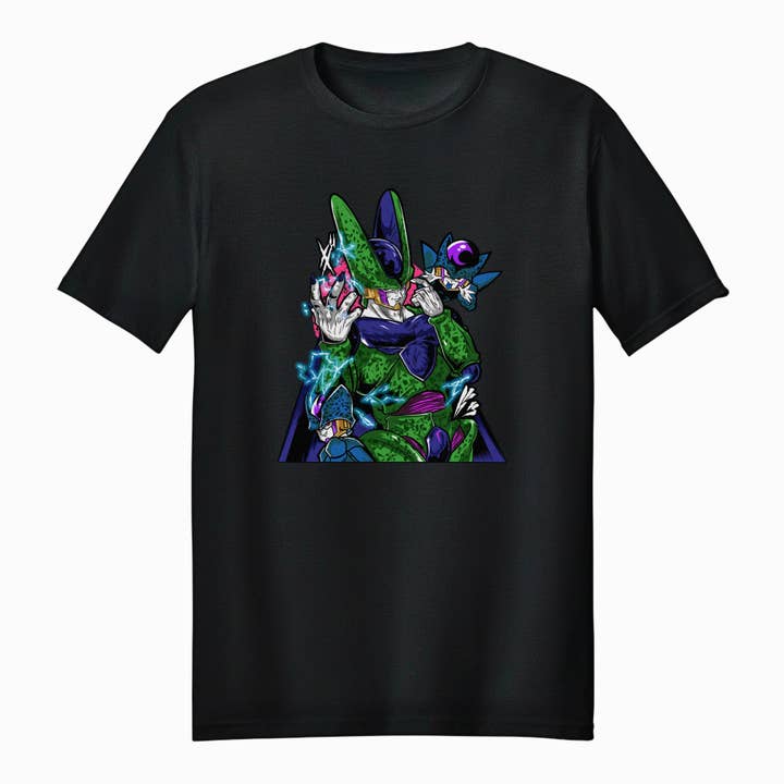 Dragon Ball Z Cell & Cell Jr T-Shirt Elétrico Adulto Unissexo por atacado de Fundom