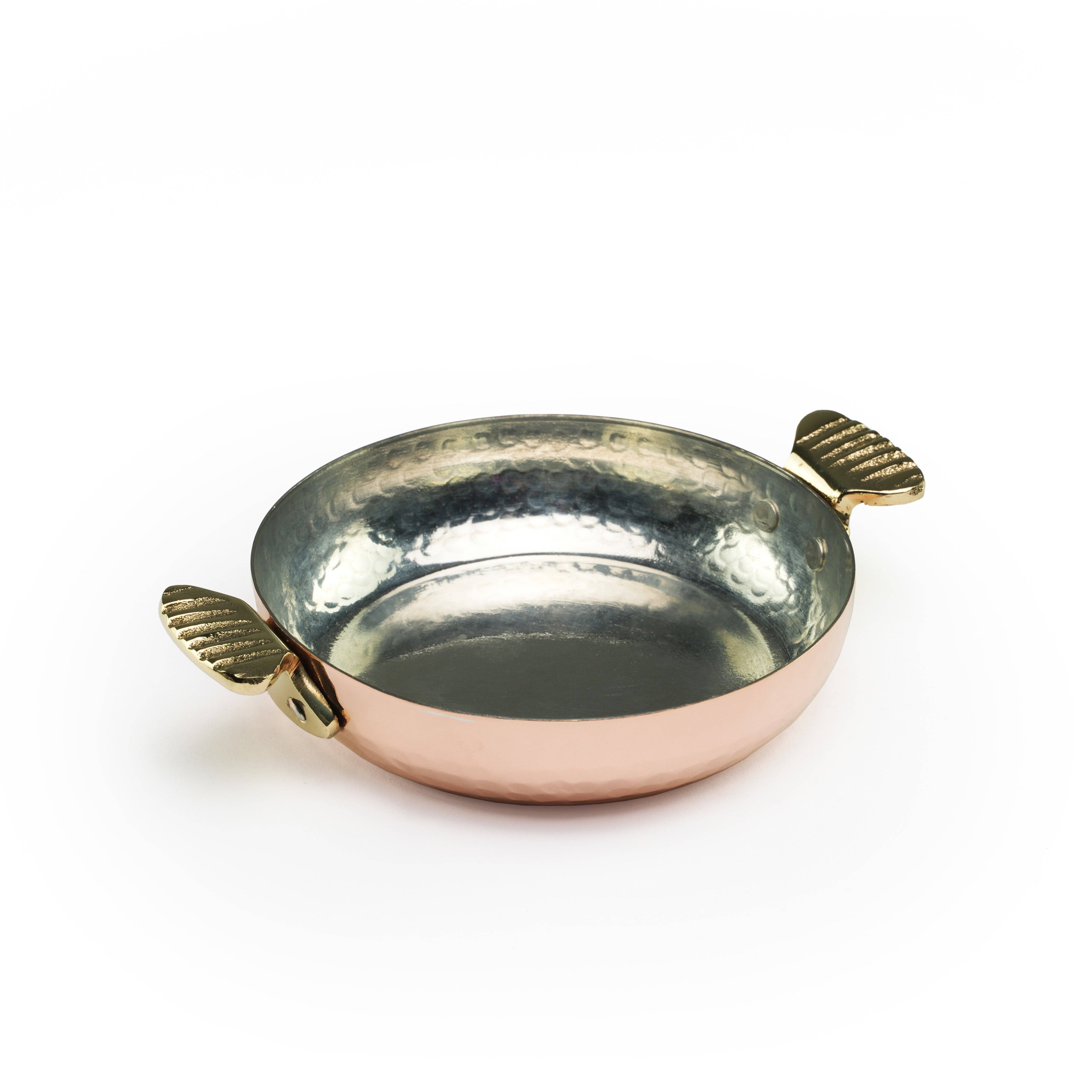 ALFIQ Copper - Wholesale Pan - Handcrafted Copper Pan with Fish-Shaped Brass Handles – Traditional Turkish Sahan1