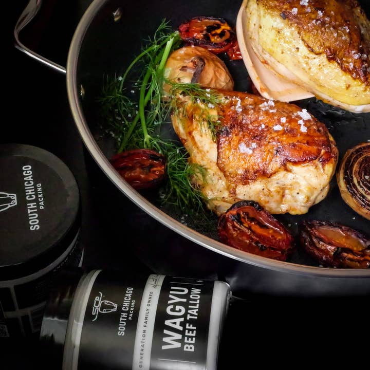 South Chicago Packing - Wholesale Cooking Oil - Wagyu Beef Tallow 11.5 Oz Glass Jar - Case (6 Units)4