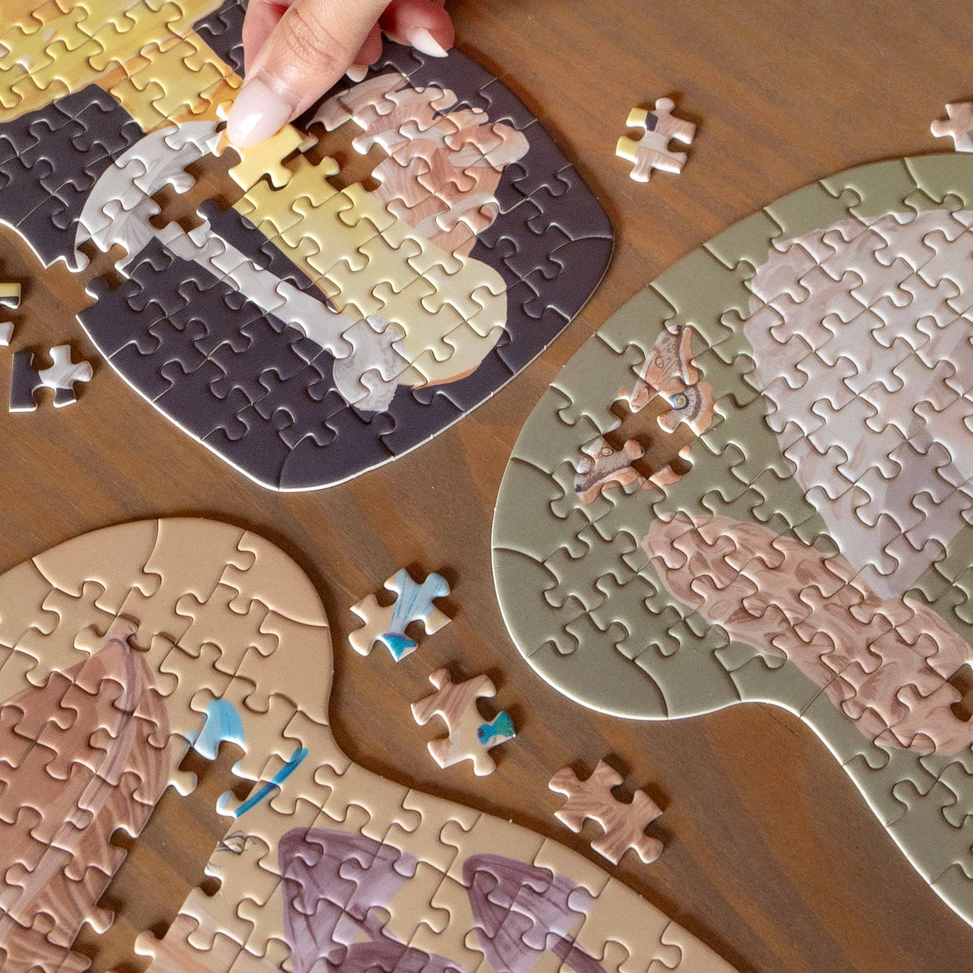 1canoe2 | One Canoe Two Paper Co. - Wholesale Puzzle - Adult - Midnight Flora & Fauna - 100 Piece Jigsaw Puzzles - Set of 35