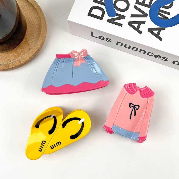 Pince à cheveux pour vêtements, pince à griffes en acétate pour la vente par TheDivaSoap