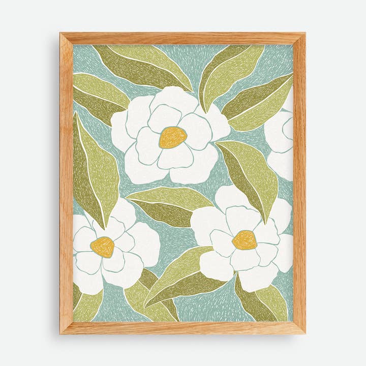 Impression d'art de pavots de Matilija pour la vente par Quiet Lines Design